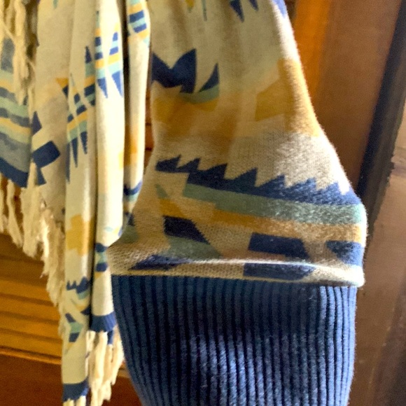 Tasha Polizzi print blanket cardigan with fringe - Picture 4 of 5